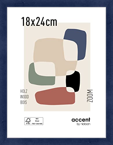 accent by nielsen Holz Bilderrahmen Zoom, 18x24 cm, Dunkelblau von accent by nielsen