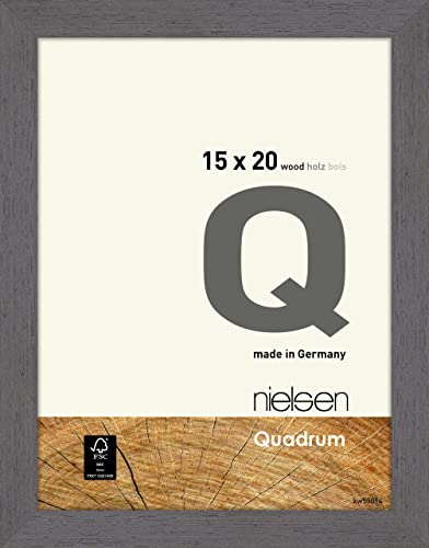 nielsen Holz Bilderrahmen Quadrum, 15x20 cm, Grau von nielsen