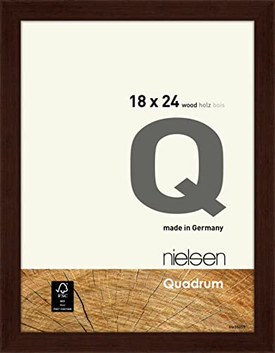 nielsen Holz Bilderrahmen Quadrum, 18x24 cm, Wengé von nielsen