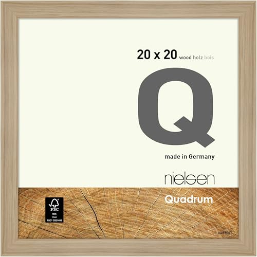 nielsen Bilderrahmen, 20 x 20 cm, Holz, Eiche Natur, Fotorahmen zum Auftstellen und Aufhängen im Hoch- & Querformat, Echtglas, Quadrum nielsen Bilderrahmen, 20 x 20 cm, Holz, Eiche Natur, Fotorahmen zum Auftstellen und Aufhängen im Hoch- & Querformat, Echtglas, Quadrum von nielsen