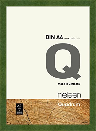 nielsen Holz Bilderrahmen Quadrum, 21x29,7 cm (A4), Grün von nielsen