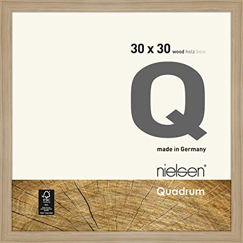 nielsen Holz Bilderrahmen Quadrum, 30x30 cm, Eiche Natur von nielsen
