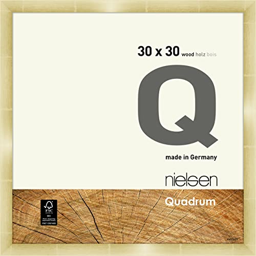 Nielsen Holz Bilderrahmen Quadrum, 30x30 cm, Gold von Nielsen