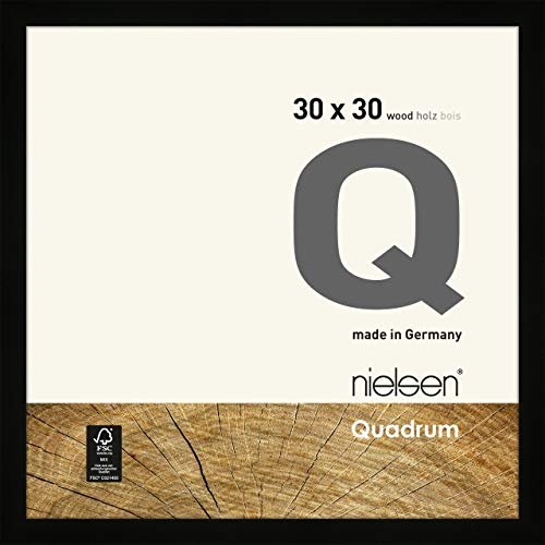 nielsen Holz Bilderrahmen Quadrum, 30x30 cm, Schwarz von nielsen