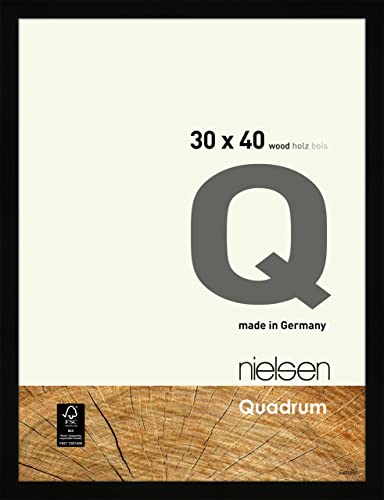 nielsen Holz Bilderrahmen Quadrum, 30x40 cm, Schwarz von nielsen