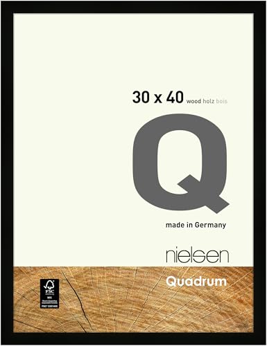 nielsen Holz Bilderrahmen Quadrum, 30x40 cm, Schwarz von nielsen