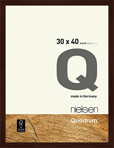 nielsen Holz Bilderrahmen Quadrum, 30x40 cm, Wengé von nielsen