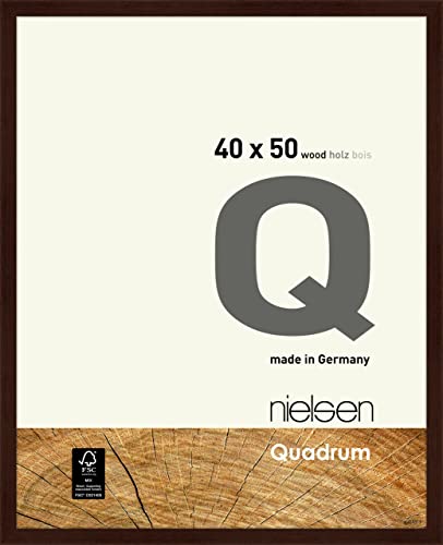 nielsen Holz Bilderrahmen Quadrum, 40x50 cm, Wengé von nielsen