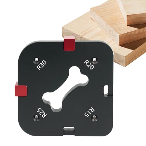 Niesel Eckenradiusvorrichtung für Holzbearbeitung, Aluminiumlegierung, Radiusvorlagen, runde Eckvorrichtungen, Holzbearbeitungsschablonen zum Trimmen von Tischen, Formen von Stuhlkanten Niesel Eckenradiusvorrichtung für Holzbearbeitung, Aluminiumlegierung, Radiusvorlagen, runde Eckvorrichtungen, Holzbearbeitungsschablonen zum Trimmen von Tischen, Formen von Stuhlkanten von Niesel