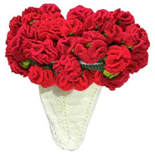 Niesel Häkelblumen-Decke - Nelkenblüten-Streicheldecke Wohndeko,Romantische Sofadekoration Für Familie Wohnzimmer von Niesel