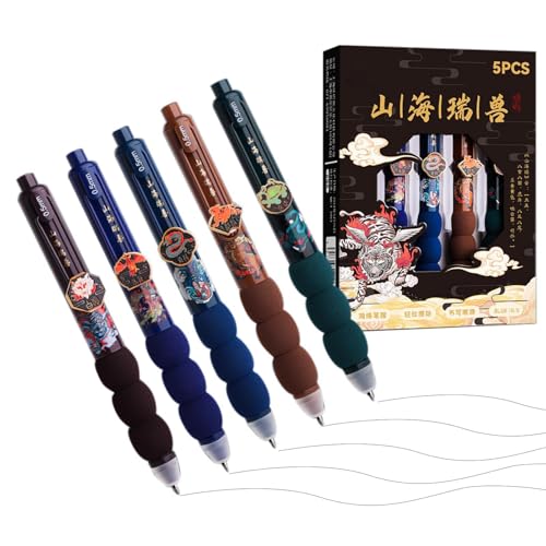 Niesel Kugelschreiber, Cartoon-Schreibstifte, schwarze Tinte, Capybara-Tintenroller, 0,5 mm, feine Spitze, glattes Schreiben für Schule, Party Niesel Kugelschreiber, Cartoon-Schreibstifte, schwarze Tinte, Capybara-Tintenroller, 0,5 mm, feine Spitze, glattes Schreiben für Schule, Party von Niesel