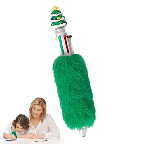Niesel Mehrfarbiger Weihnachts-Kugelschreiber – einziehbarer Plüsch-Gelschreiber, schöne Schreibwaren für Partys, Studium, Arbeit Niesel Mehrfarbiger Weihnachts-Kugelschreiber – einziehbarer Plüsch-Gelschreiber, schöne Schreibwaren für Partys, Studium, Arbeit von Niesel