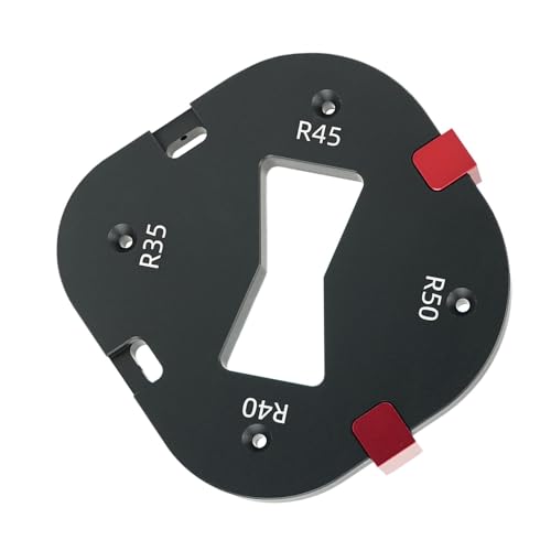 Niesel Radius Jig Router Template - Aluminiumlegierung Radius Jig Templates | Router Round Corner Jigs Woodworking Templates for Trimming Tables, Shaping Chair Edges Niesel Radius Jig Router Template - Aluminiumlegierung Radius Jig Templates | Router Round Corner Jigs Woodworking Templates for Trimming Tables, Shaping Chair Edges von Niesel