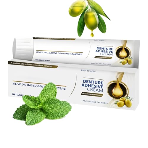 Zahnkleber Für Prothesen, 68g Haftcreme Extra-super-stark Für Die Dritten, Zahnprothesen Haftcreme Zahnhaftmittel Für Prothesen, Thermoplastisches Zahnprothesen Kleber, Lang Haltender, Sicherer von Niesel