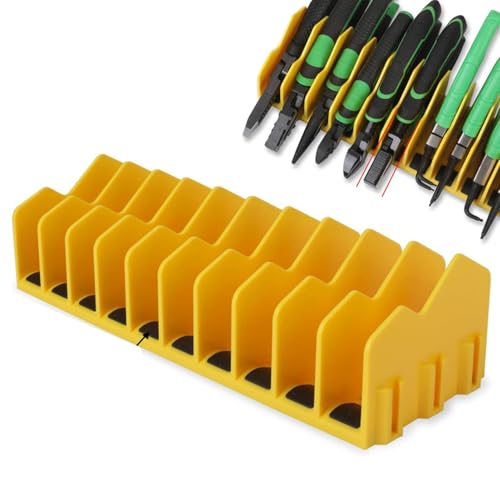 Zangenhalter Set, Zangen-Organizer-Rack, Halterung Für 10 Zangen Und Schneider, Werkzeugkoffer Organizer Mit Rutschfestem Gummiboden, Kompakter Handwerkzeug-Schraubendreher-Organizer von Niesel