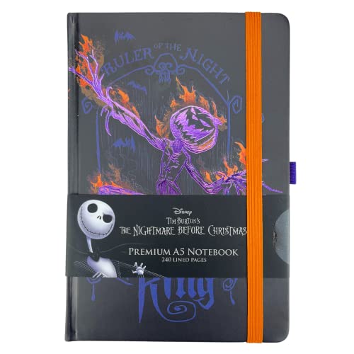 Nightmare Before Christmas The Premium Notizbuch mit linierte A5 Seiten (Pumpkin King Design) - Offizielles Lizenzprodukt von Pyramid International