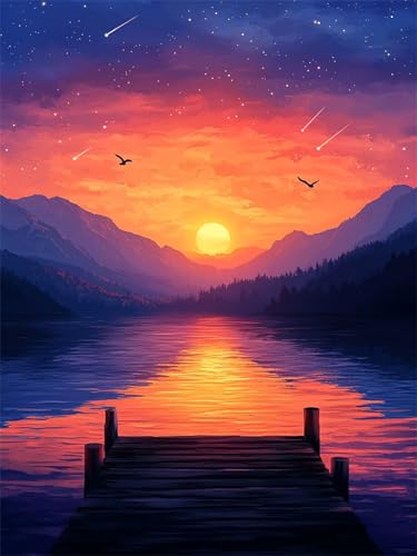 Diamond Painting Erwachsene, Diamant Painting Bilder Landschaft Runder DIY Vollbohrer Diamant Malerei Vogel Stickerei Kreuzstich, Easy Mosaic Making Craft for Home Wand Dekor Geschenke 40x60cm L-349 Diamond Painting Erwachsene, Diamant Painting Bilder Landschaft Runder DIY Vollbohrer Diamant Malerei Vogel Stickerei Kreuzstich, Easy Mosaic Making Craft for Home Wand Dekor Geschenke 40x60cm L-349 von Nigsnxng