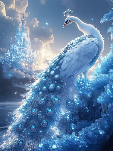 Diamond Painting Erwachsene, Diamant Painting Bilder Pfau Runder DIY Vollbohrer Diamant Malerei Stadt Stickerei Kreuzstich, Easy Mosaikherstellung Bastelset for Home Wand Dekor Geschenke 40x60cm L-399 Diamond Painting Erwachsene, Diamant Painting Bilder Pfau Runder DIY Vollbohrer Diamant Malerei Stadt Stickerei Kreuzstich, Easy Mosaikherstellung Bastelset for Home Wand Dekor Geschenke 40x60cm L-399 von Nigsnxng