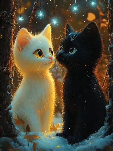 Diamond Painting Erwachsene, Diamant Painting Bilder Tier Runder DIY Vollbohrer Diamant Malerei Katze Stickerei Kreuzstich, Easy Mosaikherstellung Bastelset for Home Wand Dekor Geschenke 30X40cm L-397 Diamond Painting Erwachsene, Diamant Painting Bilder Tier Runder DIY Vollbohrer Diamant Malerei Katze Stickerei Kreuzstich, Easy Mosaikherstellung Bastelset for Home Wand Dekor Geschenke 30X40cm L-397 von Nigsnxng