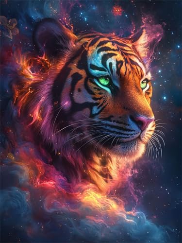 Diamond Painting xxl 50x70cm Tiger Diamant Painting Bilder Kinder, Full Drill DIY Diamant Malerei Sternenhimmel Crystal Rhinestone Embroidery Cross Stitch Art Craft for Home Schlafzimmer Decor L-302 Diamond Painting xxl 50x70cm Tiger Diamant Painting Bilder Kinder, Full Drill DIY Diamant Malerei Sternenhimmel Crystal Rhinestone Embroidery Cross Stitch Art Craft for Home Schlafzimmer Decor L-302 von Nigsnxng