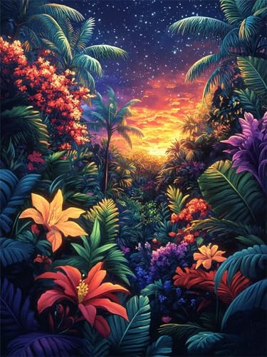 Diamond Painting xxl 50x70cm Tropisch Diamant Painting Bilder Kinder, Full Drill DIY Diamant Malerei Anlage Crystal Rhinestone Embroidery Cross Stitch Art Craft for Home Schlafzimmer Wall Decor L-372 Diamond Painting xxl 50x70cm Tropisch Diamant Painting Bilder Kinder, Full Drill DIY Diamant Malerei Anlage Crystal Rhinestone Embroidery Cross Stitch Art Craft for Home Schlafzimmer Wall Decor L-372 von Nigsnxng