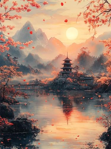 Diamond Painting xxl 60x90cm Landschaft Diamant Painting Bilder Kinder, Full Drill DIY Diamant Malerei See Crystal Rhinestone Embroidery Cross Stitch Art Craft for Home Schlafzimmer Wall Decor L-368 Diamond Painting xxl 60x90cm Landschaft Diamant Painting Bilder Kinder, Full Drill DIY Diamant Malerei See Crystal Rhinestone Embroidery Cross Stitch Art Craft for Home Schlafzimmer Wall Decor L-368 von Nigsnxng