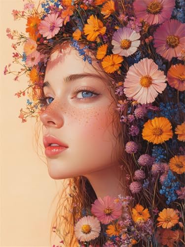 Diamond Painting xxl 90x120cm Frau Diamant Painting Bilder Kinder, Full Drill DIY Diamant Malerei Gänseblümchen Crystal Rhinestone Embroidery Cross Stitch Art Craft for Home Schlafzimmer Decor L-313 Diamond Painting xxl 90x120cm Frau Diamant Painting Bilder Kinder, Full Drill DIY Diamant Malerei Gänseblümchen Crystal Rhinestone Embroidery Cross Stitch Art Craft for Home Schlafzimmer Decor L-313 von Nigsnxng