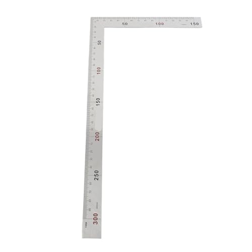 Niiyen Edelstahl 90 Grad rechtwinkliger Winkel, quadratisches Mess werkzeug, L-förmiger Rahmen quadratisch (300 mm*150 mm) von Niiyen