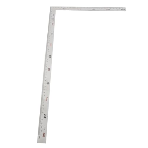 Niiyen Edelstahl 90 Grad rechtwinkliger Winkel, quadratisches Mess werkzeug, L-förmiger Rahmen quadratisch (500 mm*250 mm) von Niiyen
