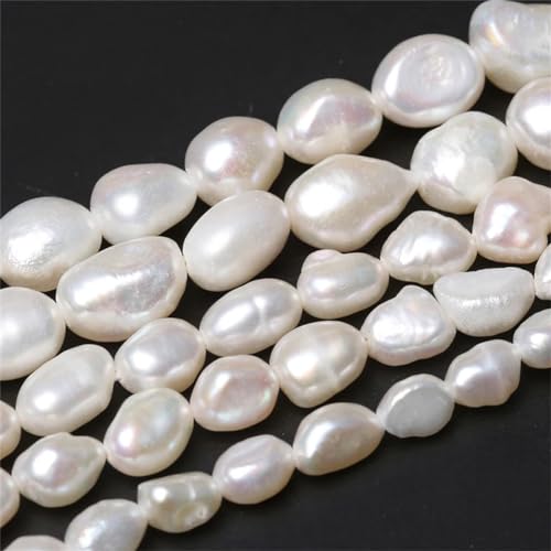 100 % echte Süßwasser-Perle, vertikal, gelocht, für Schmuckherstellung, 11–12 mm 100 % echte Süßwasser-Perle, vertikal, gelocht, für Schmuckherstellung, 11–12 mm von Niiyyjj