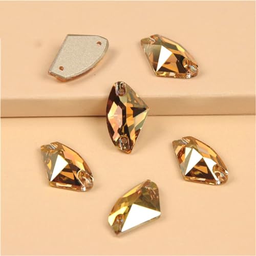 Galactic AAAAA genähte Steine, flache Rückseite, Strasssteine, zum Aufnähen, Kristalle, Handwerk, Edelsteine, Glas-Strasssteine für Kleidung, metallisch, Sonnenschein, 9 x 14 mm, 96 Stück Galactic AAAAA genähte Steine, flache Rückseite, Strasssteine, zum Aufnähen, Kristalle, Handwerk, Edelsteine, Glas-Strasssteine für Kleidung, metallisch, Sonnenschein, 9 x 14 mm, 96 Stück von Niiyyjj