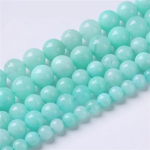 Natürliche Achat-Perlen, matt, Onyx, Achate, rund, lose Perlen für Schmuckherstellung, DIY-Armbänder, Amazonit, Jade, 6 mm, 59 bis 63 Stück von Niiyyjj