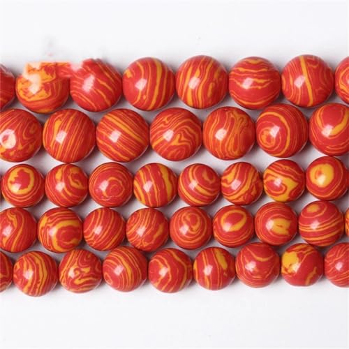 Naturstein GN Malachit Perlen Pfau Runde lose Türkise Perlen für Schmuckherstellung DIY Armbänder Orange 8mm 45 bis 48 Stück Naturstein GN Malachit Perlen Pfau Runde lose Türkise Perlen für Schmuckherstellung DIY Armbänder Orange 8mm 45 bis 48 Stück von Niiyyjj