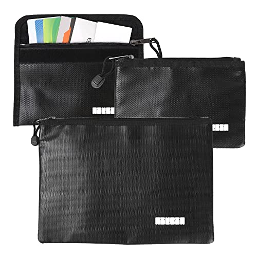 Nikbin wasserabweisende & feuerfeste Dokumententasche - 3er-Set Dokumentenbox A4 & Kompaktformat - Dokumentenmappe aus Fiberglas & Aluminum - Tasche für Dokumente Nikbin wasserabweisende & feuerfeste Dokumententasche - 3er-Set Dokumentenbox A4 & Kompaktformat - Dokumentenmappe aus Fiberglas & Aluminum - Tasche für Dokumente von Nikbin