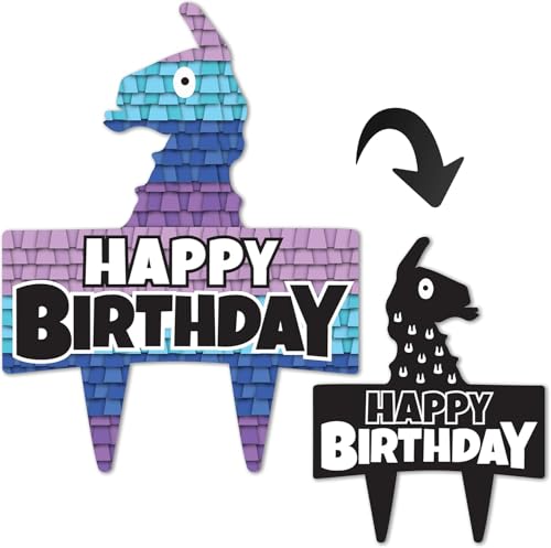 Happy Birthday Tortenaufsatz, Videospiel-Kuchen-Party-Dekorationen, Videospiel-Thema-Kuchenaufsatz für Kinder, Jungen und Mädchen Happy Birthday Tortenaufsatz, Videospiel-Kuchen-Party-Dekorationen, Videospiel-Thema-Kuchenaufsatz für Kinder, Jungen und Mädchen von Nikolaus