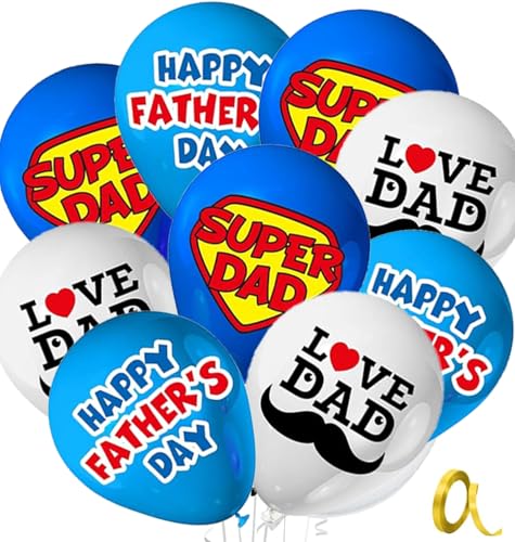 Happy Father's Day Balloons Party Decorations, 18pcs Fathers Day Latex Balloons Set, Dads Birthday Party Supplies von Nikolaus