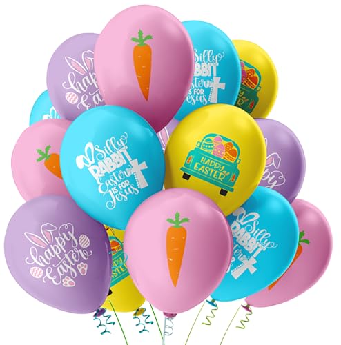 Osterballons Dekoration Osterei Hase Hase Latex Ballons Party Dekoration von Nikolaus
