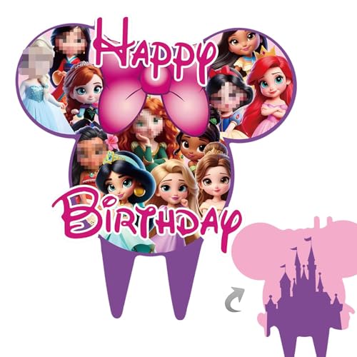Prinzessin Cake Topper, Happy Birthday Kuchen Dekorationen für Mädchen Geburtstag Party Dekoration Prinzessin Cake Topper, Happy Birthday Kuchen Dekorationen für Mädchen Geburtstag Party Dekoration von Nikolaus