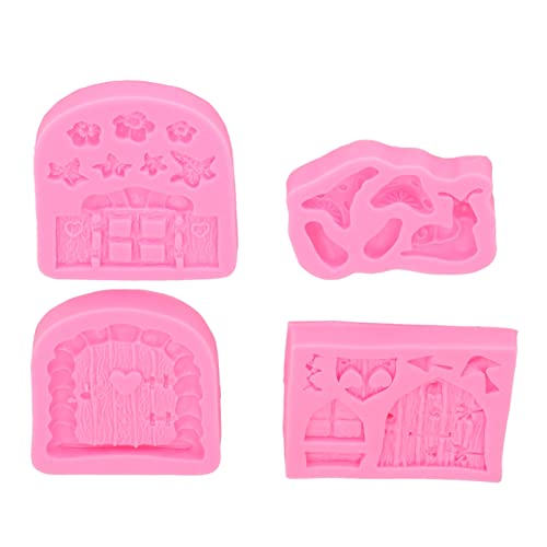 Enchanted Vintage Fairy Garden Silicon Form Ideal zum Backen und Dekorieren der Heimbäckerei von Nikou