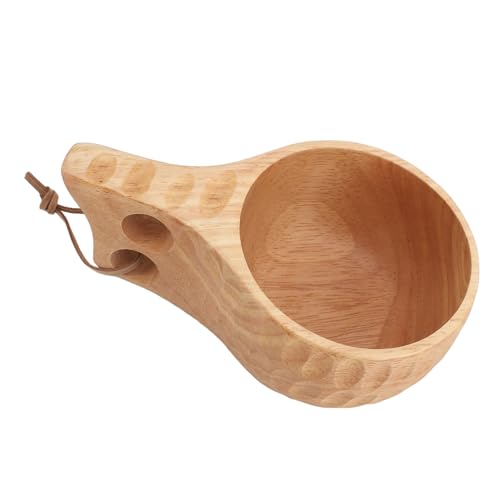 Nikou 350 ml Holzbecher mit Griff, tragbarer multifunktionaler Holzbecher für Kaffee, Tee, Milch, Getränke, helle Holzfarbe, ideal für Camping und Außenbereich Nikou 350 ml Holzbecher mit Griff, tragbarer multifunktionaler Holzbecher für Kaffee, Tee, Milch, Getränke, helle Holzfarbe, ideal für Camping und Außenbereich von Nikou