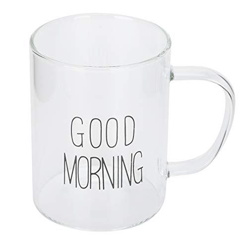 Nikou 350 ml transparente Milchkaffeetasse mit Griff, Glas-Wasserbecher, Trinkgeschirr für Küche, schwarzes Buchstaben-Design Nikou 350 ml transparente Milchkaffeetasse mit Griff, Glas-Wasserbecher, Trinkgeschirr für Küche, schwarzes Buchstaben-Design von Nikou