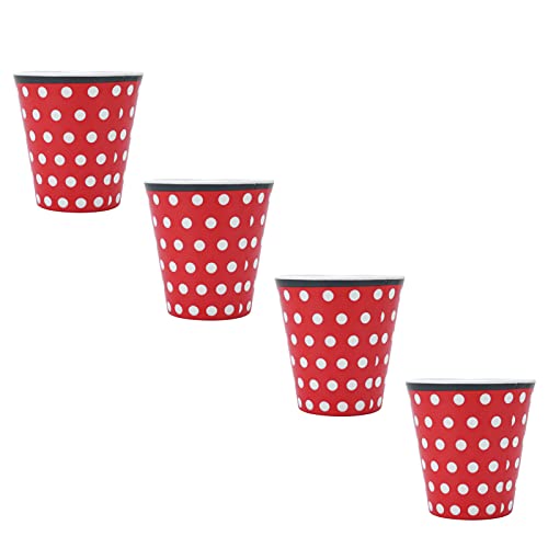 Nikou 4-teiliges Studenten-Melamin-Tassen-Set, Porzellan-Getränkebecher, Wasserbecher für Studenten und Restaurants, ideal für Milch und andere Getränke Nikou 4-teiliges Studenten-Melamin-Tassen-Set, Porzellan-Getränkebecher, Wasserbecher für Studenten und Restaurants, ideal für Milch und andere Getränke von Nikou