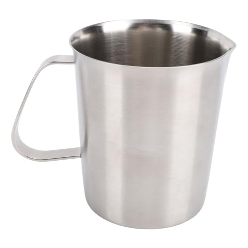 Nikou 500 ml Edelstahl-Messbecher mit Ausguss und Markierungen, leicht zu reinigender Milchaufschäumkrug für Kaffee und Küche, 304 Edelstahl Nikou 500 ml Edelstahl-Messbecher mit Ausguss und Markierungen, leicht zu reinigender Milchaufschäumkrug für Kaffee und Küche, 304 Edelstahl von Nikou