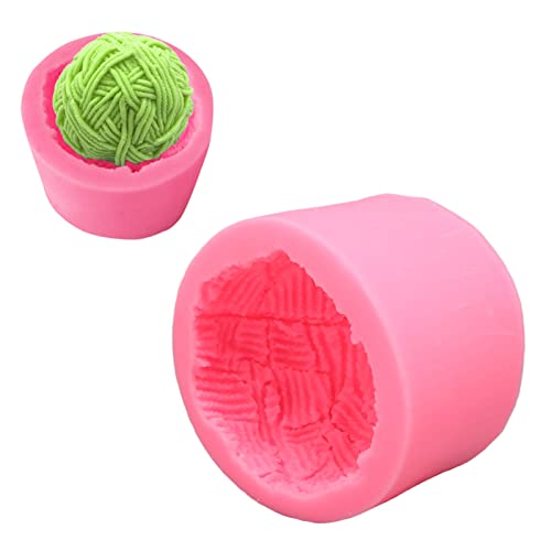 Nikou Aromatherapie-Gips-Kerzenform, Gießformen Silikon Backform Schokoladenmousse-Silikonform für Dreidimensionale Wollkugel-Dekoration von Kuchen von Nikou