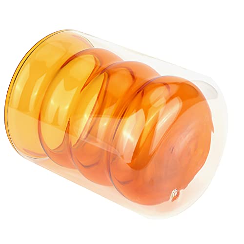 Nikou Doppelschichtiger Glasbecher, 200 ml, hitzebeständig, 3D-Spiralbecher für Büro, Zuhause, Schule, Gelb, Trinkbedarf, Kaffeetasse Nikou Doppelschichtiger Glasbecher, 200 ml, hitzebeständig, 3D-Spiralbecher für Büro, Zuhause, Schule, Gelb, Trinkbedarf, Kaffeetasse von Nikou