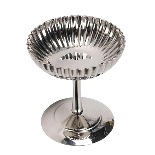 Nikou Eiscreme-Servierbecher aus Edelstahl, kreative Dertschale mit Fuß, für Pudding und Eis, 284 ml, schlankes Design, ideal für Haus und Garten Nikou Eiscreme-Servierbecher aus Edelstahl, kreative Dertschale mit Fuß, für Pudding und Eis, 284 ml, schlankes Design, ideal für Haus und Garten von Nikou