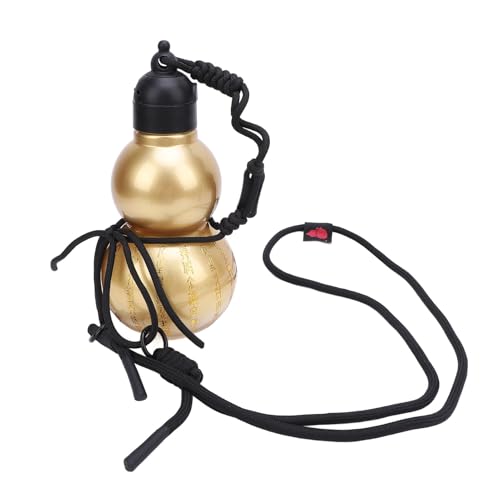 Nikou Gourd Wasserflasche, PCTG 800 ml, chinesischer Retro, tragbare Trinkkürbis-Sportflasche mit Riemen, Umhängeband, Aufkleber für Männer und Frauen Nikou Gourd Wasserflasche, PCTG 800 ml, chinesischer Retro, tragbare Trinkkürbis-Sportflasche mit Riemen, Umhängeband, Aufkleber für Männer und Frauen von Nikou