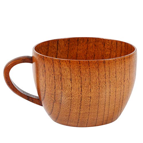 Nikou Handgefertigter Holzbecher für Kaffee, Tee, Bier, Saft, Milch, Primitive Holzfarbe, einzigartiges Design, ideal für Haus und Garten, Fassungsvermögen: 340 ml Nikou Handgefertigter Holzbecher für Kaffee, Tee, Bier, Saft, Milch, Primitive Holzfarbe, einzigartiges Design, ideal für Haus und Garten, Fassungsvermögen: 340 ml von Nikou