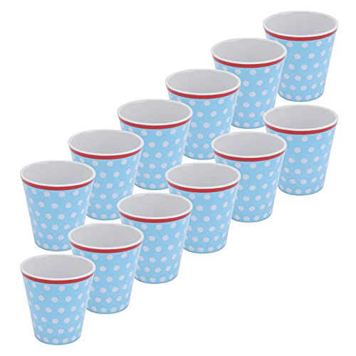 Nikou Keramik-Wasserbecher mit hellblauem Punktemuster, Trinkbecher für Restaurant, Schule, Geschenk, 300 ml, spülmaschinenfest, vielseitig verwendbar, 12 Stück Nikou Keramik-Wasserbecher mit hellblauem Punktemuster, Trinkbecher für Restaurant, Schule, Geschenk, 300 ml, spülmaschinenfest, vielseitig verwendbar, 12 Stück von Nikou