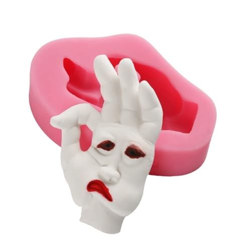 Nikou Smile Face Jigsaw Fondant Kuchen Dekoration, Silikon DIY Backwerkzeug für Kuchendekoration, Fondant, Ideal zum Backen und Flexibles Design von Nikou